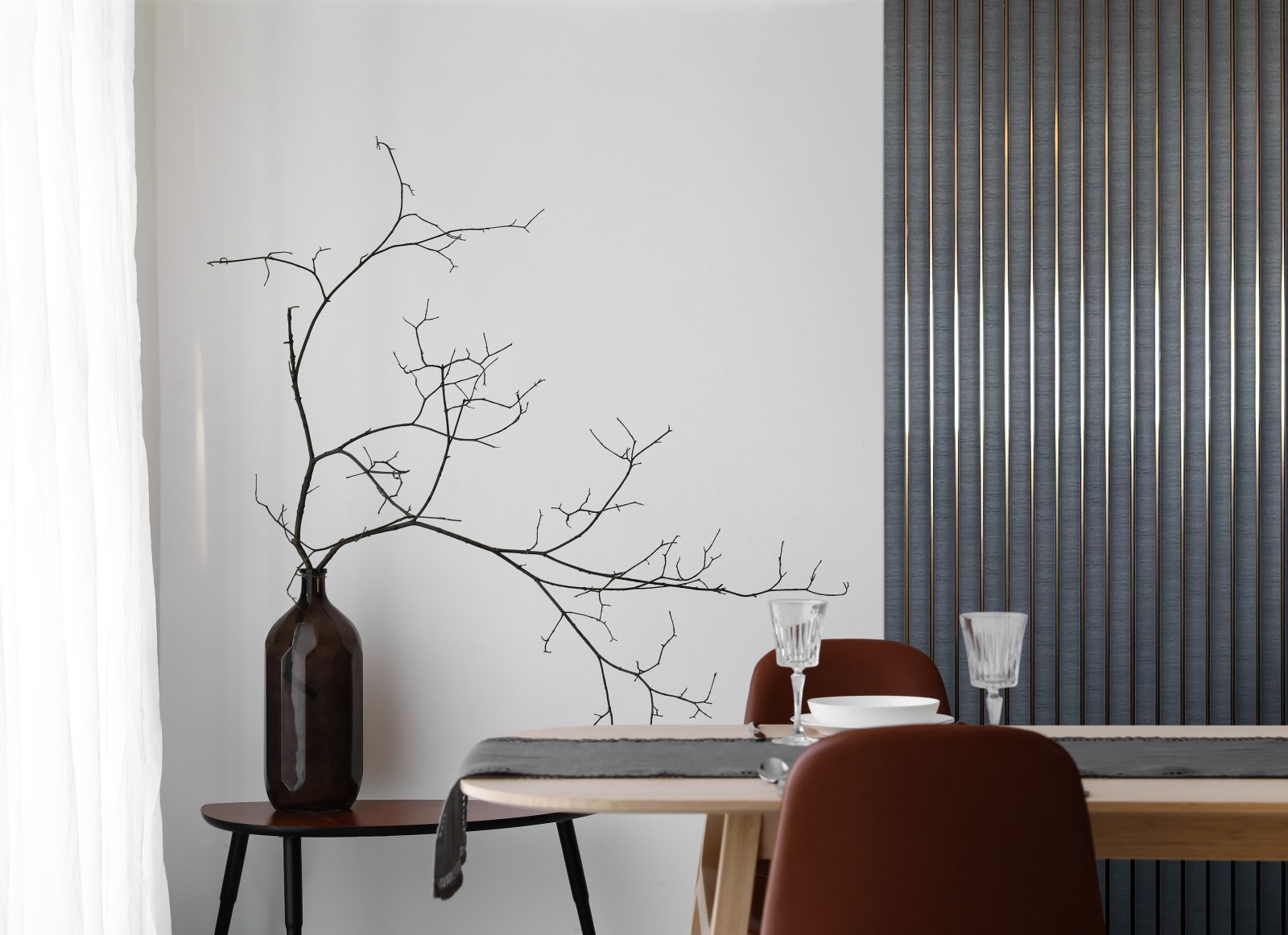 Riflaj decorativ 3D Amber, Antracit, 270x13 cm, Lamelio 5