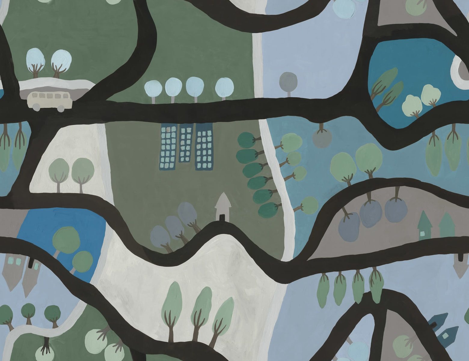 Road Trip, Blue & Green, Rebel Walls