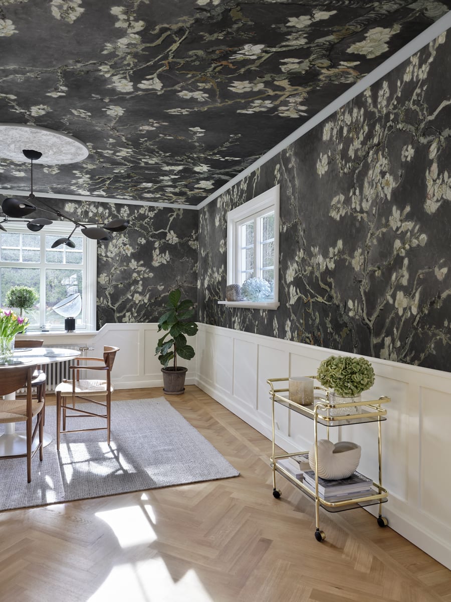 Almond Blossom, Black, Rebel Walls 2