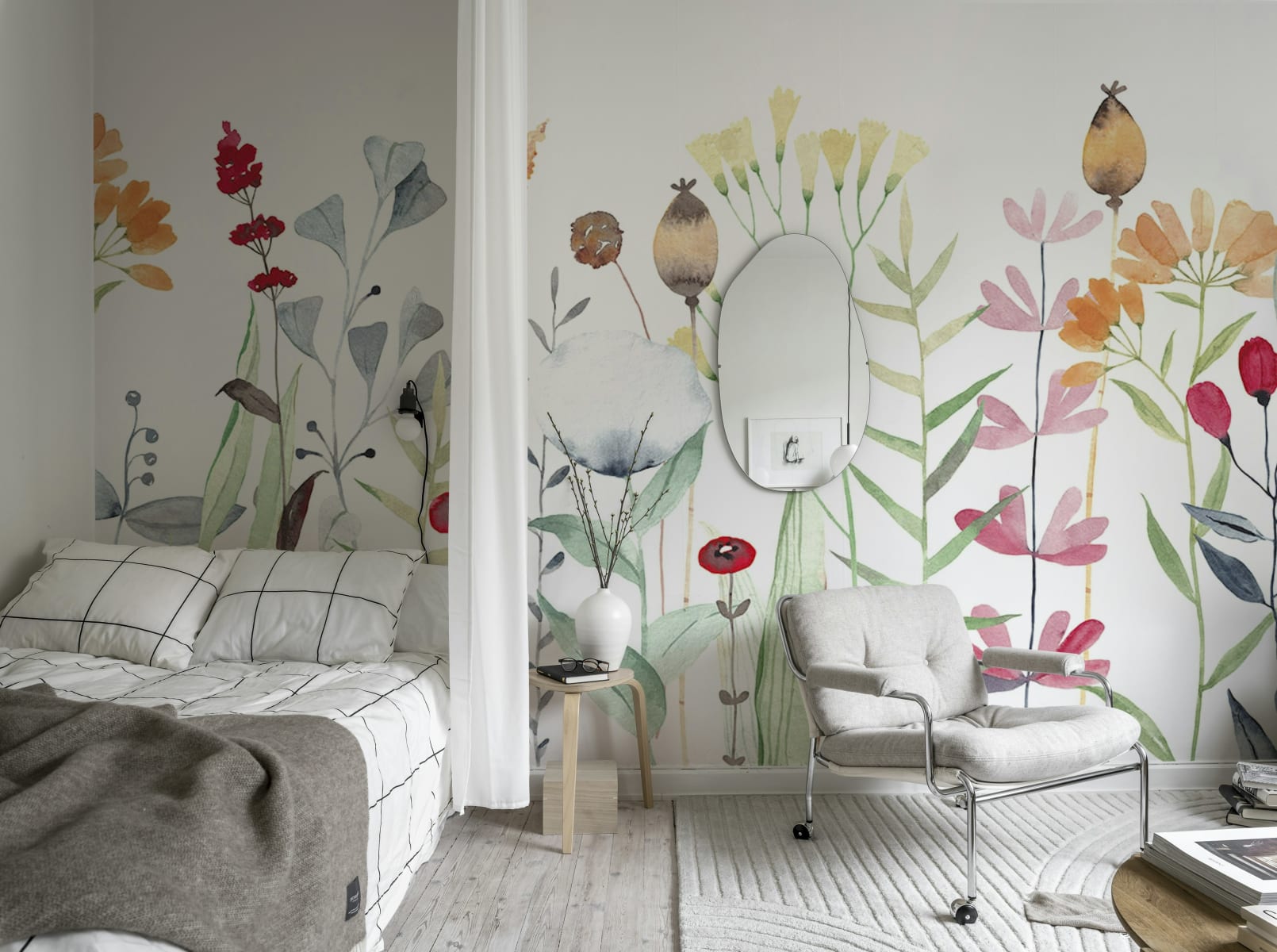 Watercolor Meadow, Pastel, Rebel Walls 3