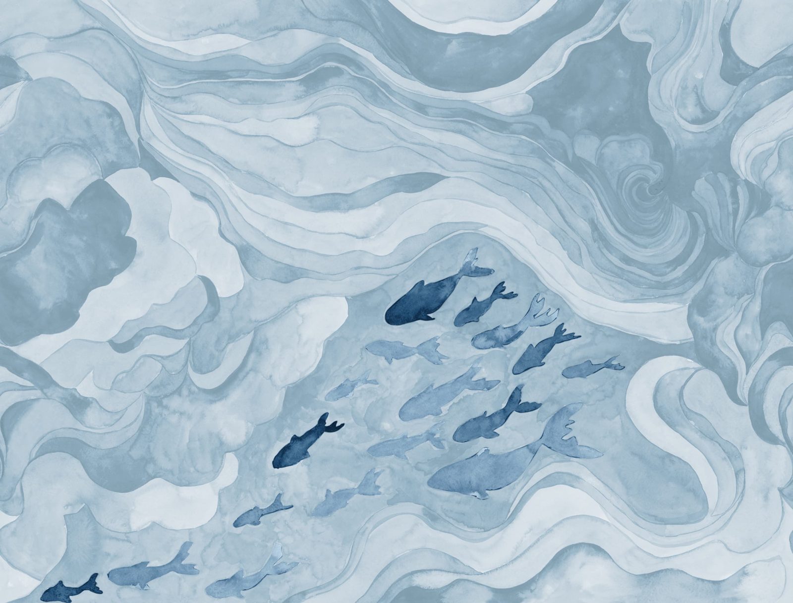 Silent Stream, Light Blue, Rebel Walls