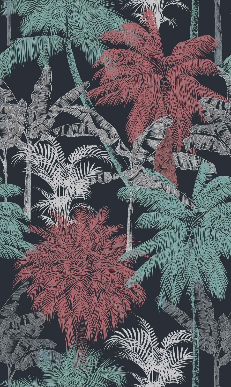 Palms, Coral, Coordonne, 5mp / rola