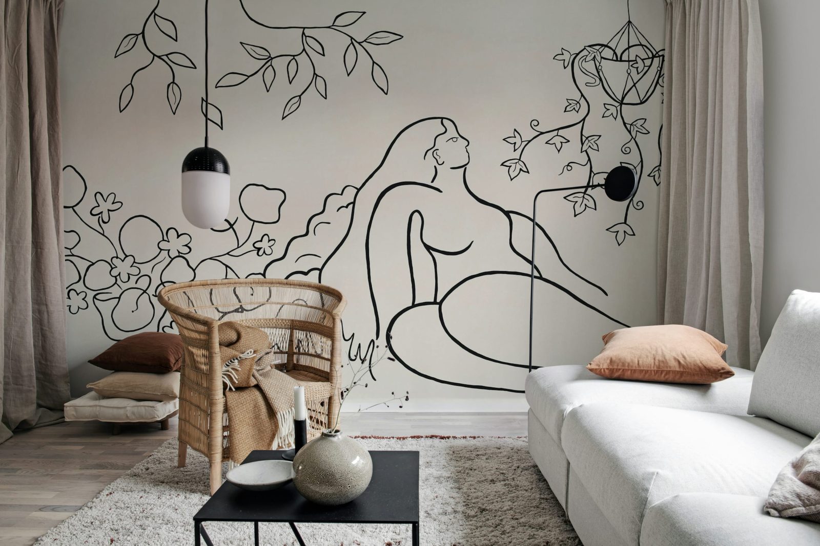Lush Lines, Black & White, Rebel Walls 2