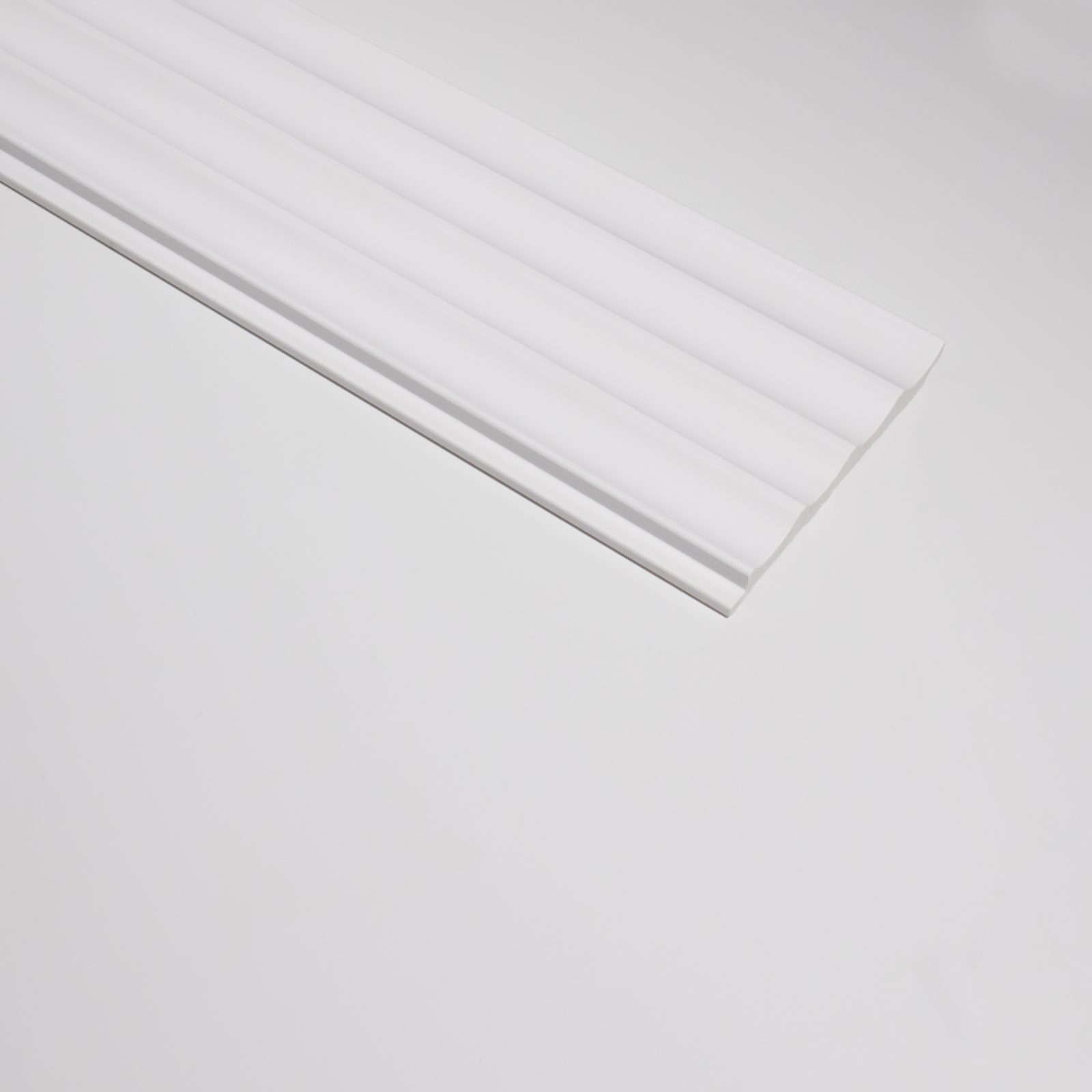 Riflaj decorativ 3D Onda, Alb, 270x12 cm, Lamelio 3
