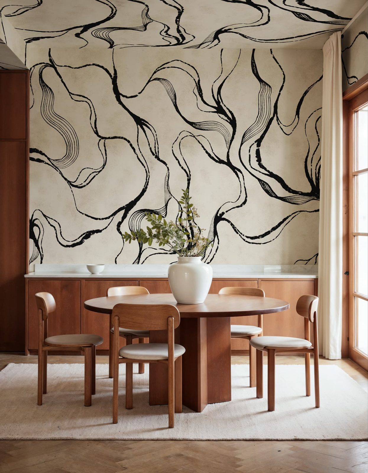 Soft Curve, Black, Rebel Walls 3