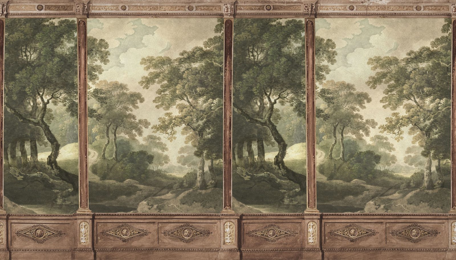 Woodland Panels, Green, Rebel Walls