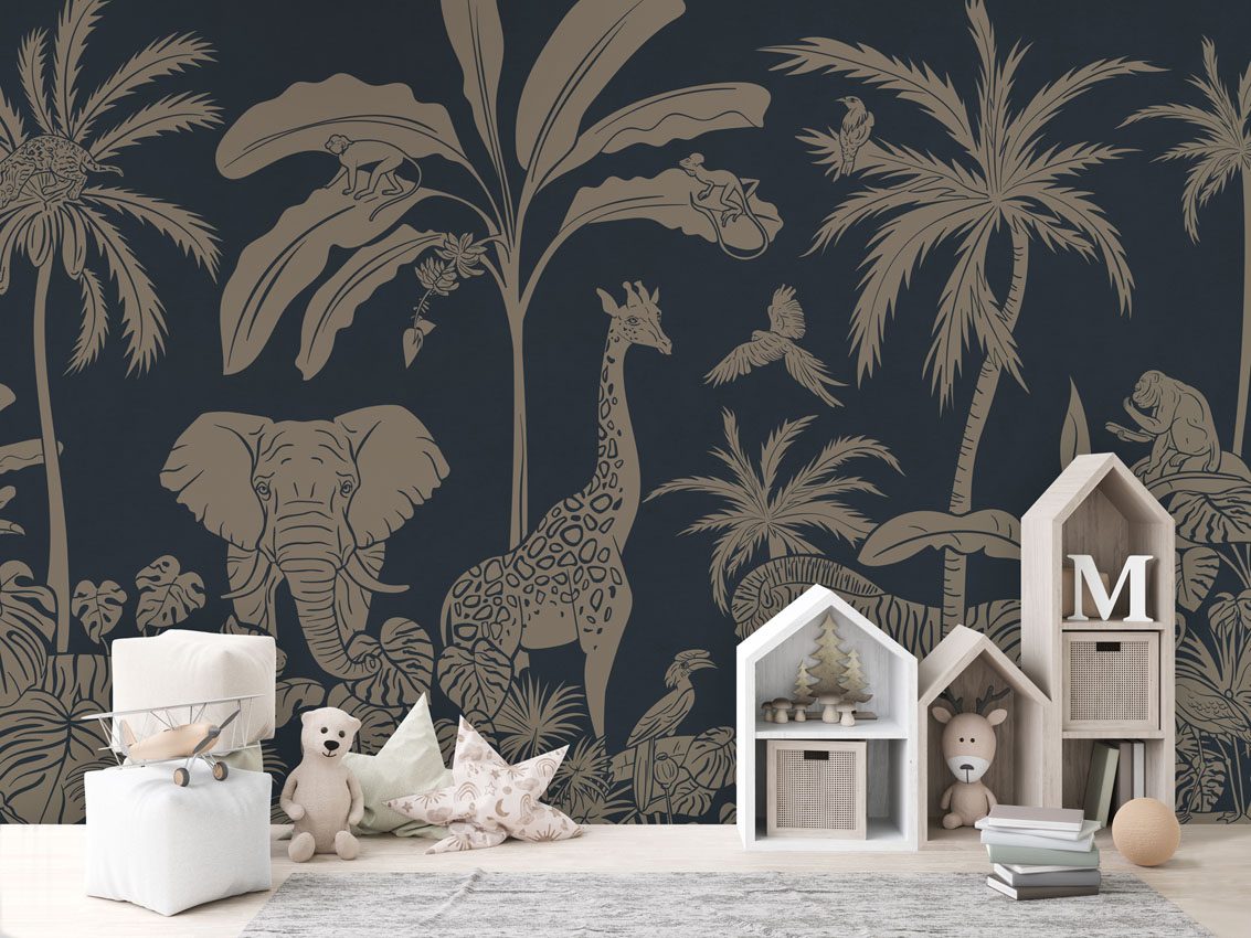 Monochrome Jungle - Blue Vintage, Kikki Belle 3