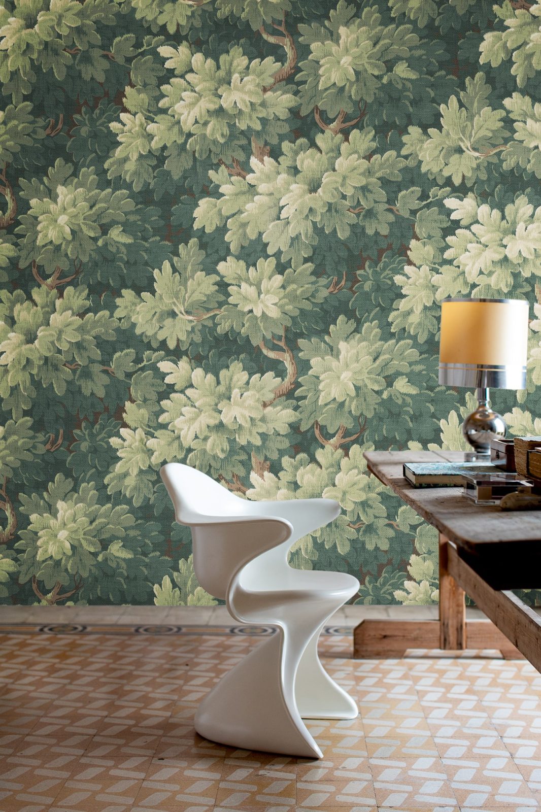 Vintage Foliage, Green, Rebel Walls 2