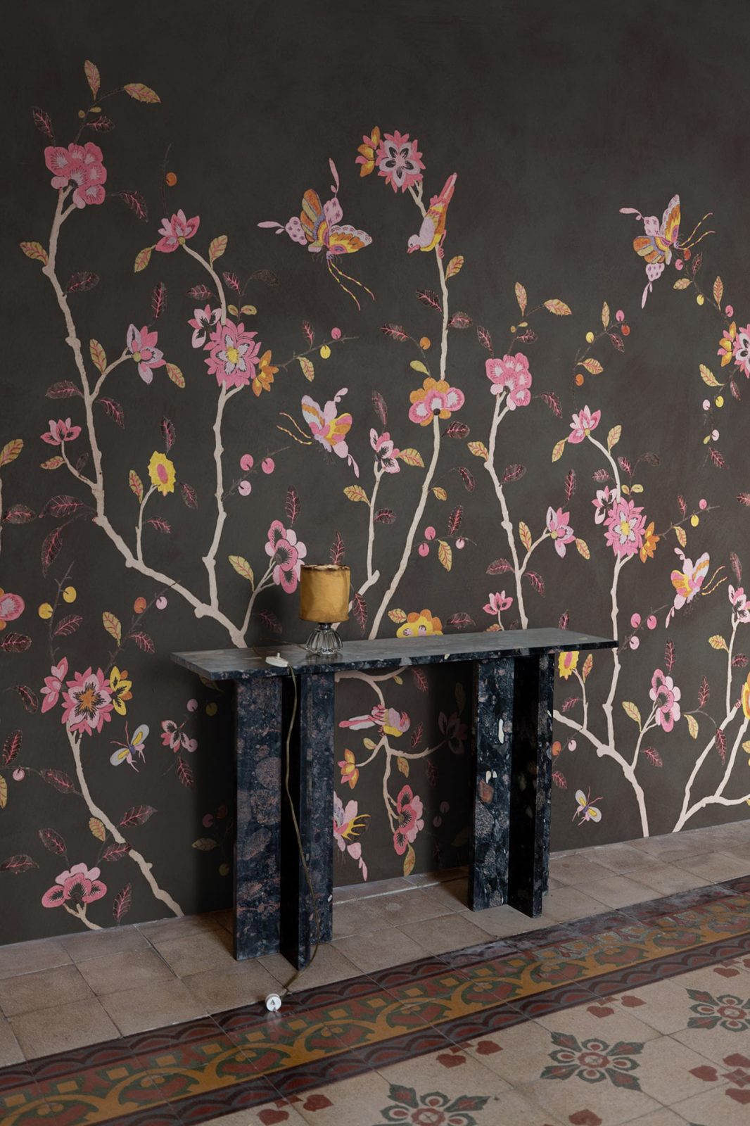 Whispering Petals, Black, Rebel Walls 3