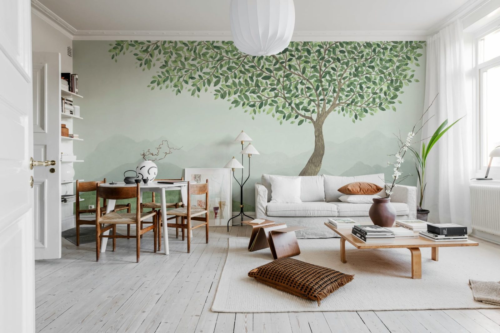 Mountain Tree, Green, Rebel Walls 3