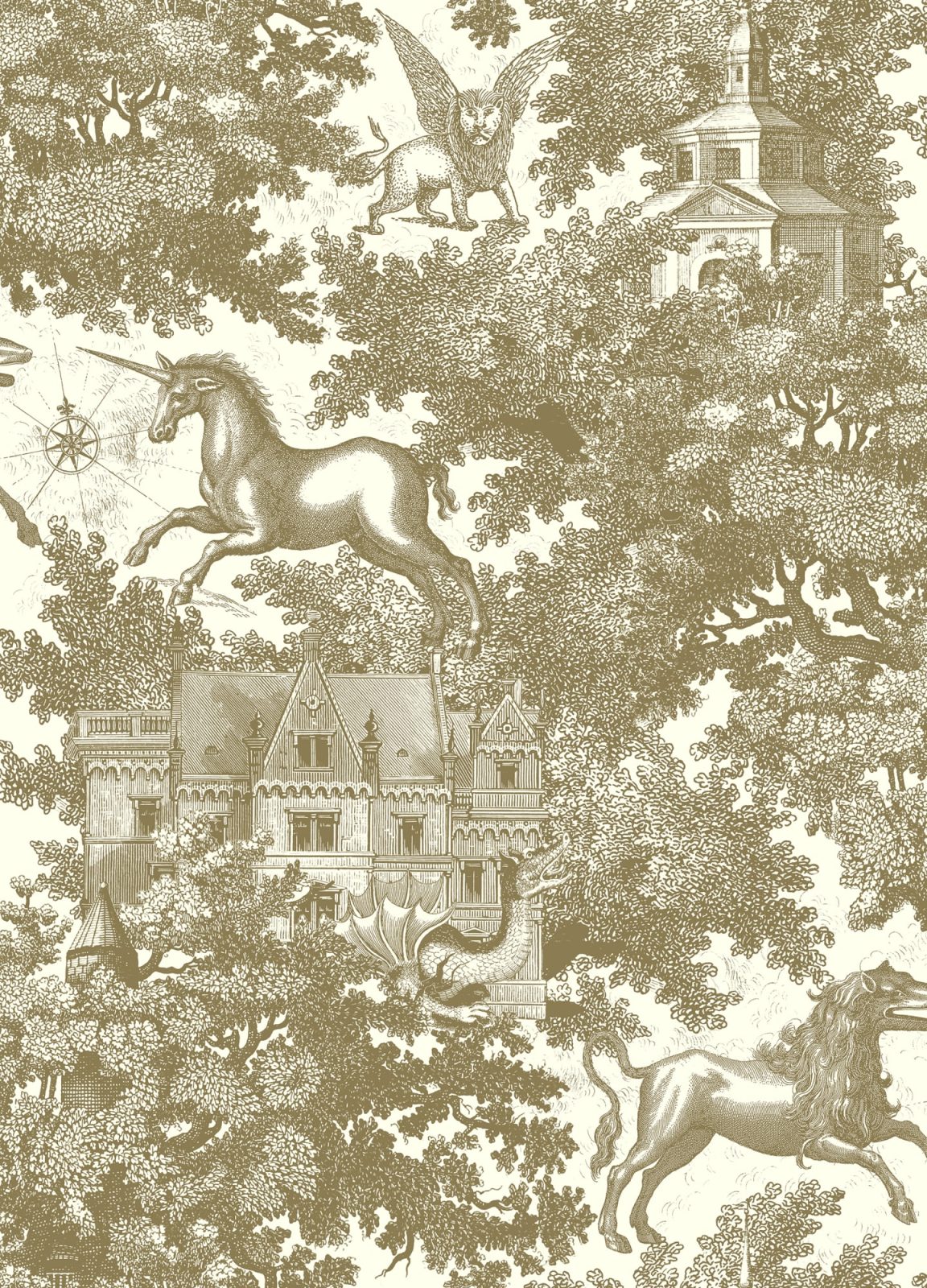 Fairy Tale Castle, Gold, Rebel Walls, 5 mp / rola