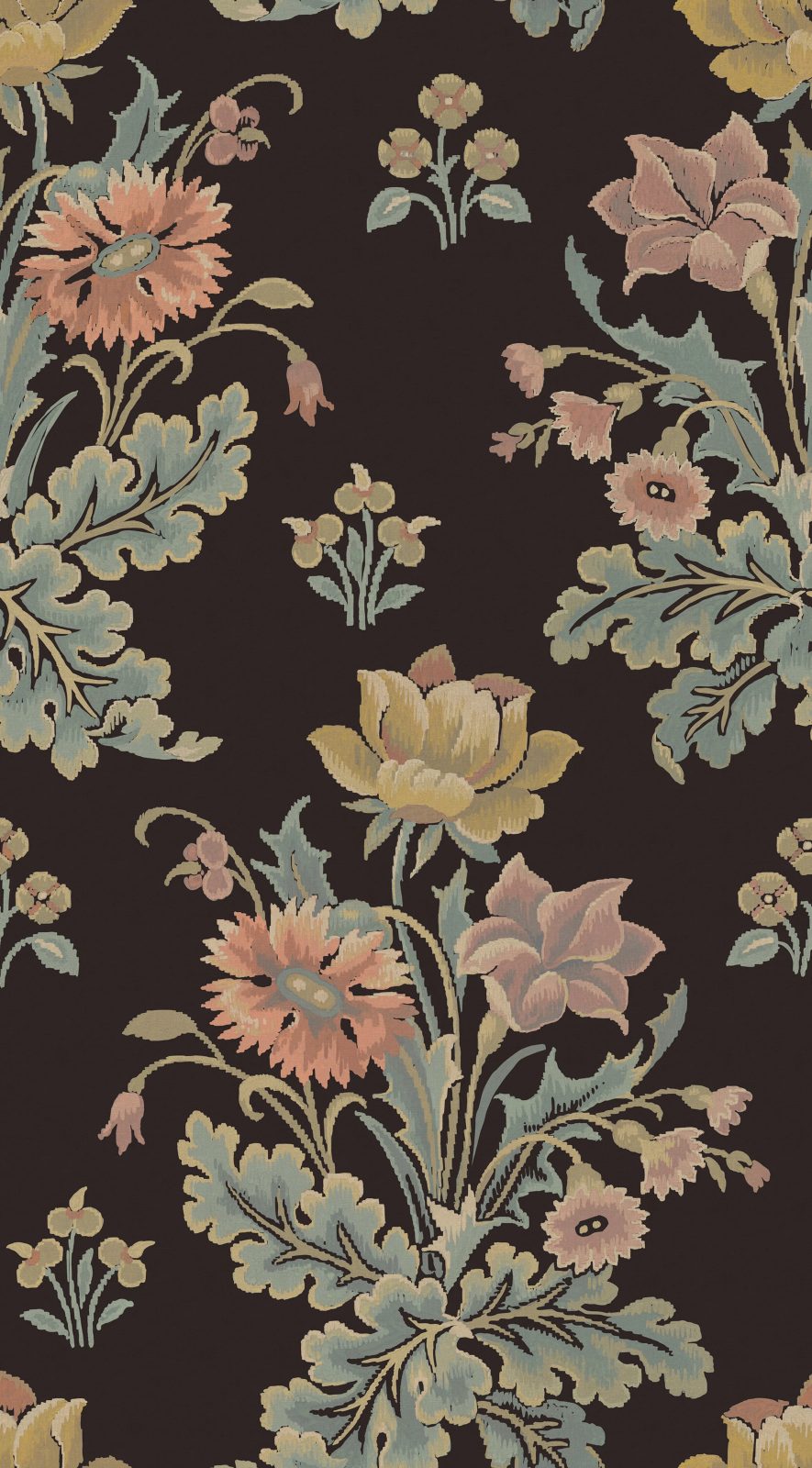 Meadow Bouquet, Black, Rebel Walls