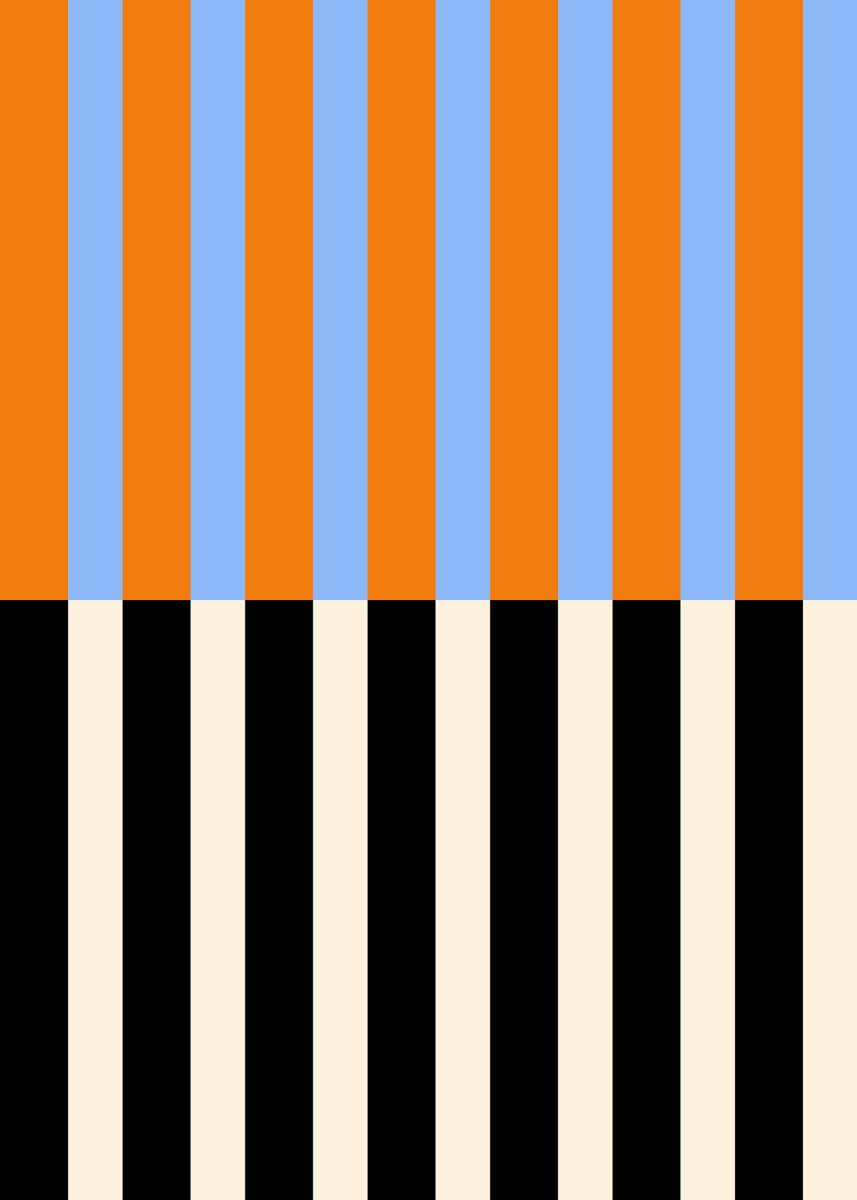 Stripped, Orange & Blue, Rebel Walls