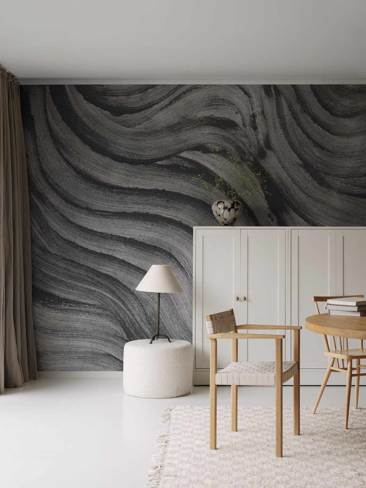 Smoky Swirl, Graphite, Rebel Walls 2