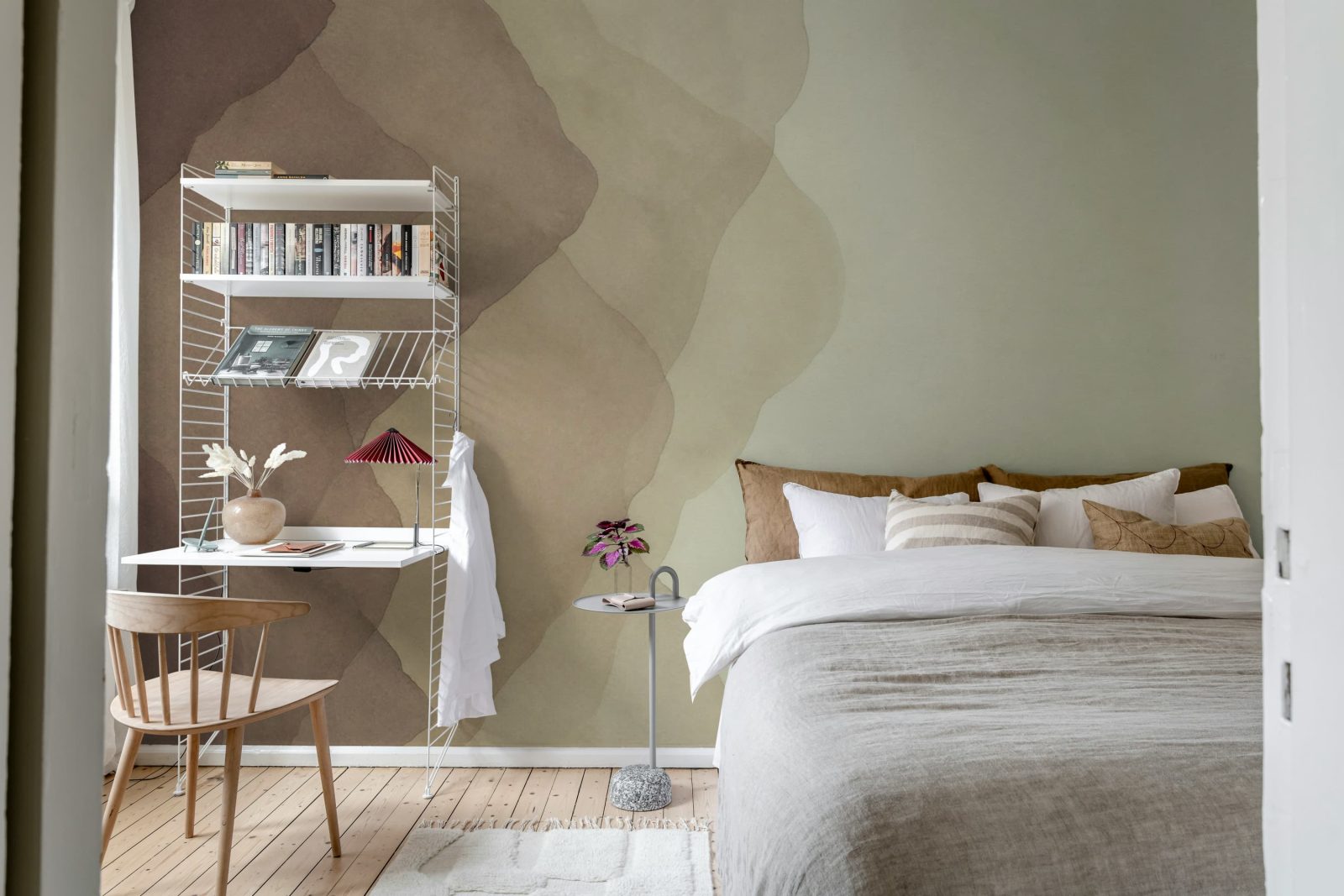 Watercolor Vertical, Brown, Rebel Walls 3