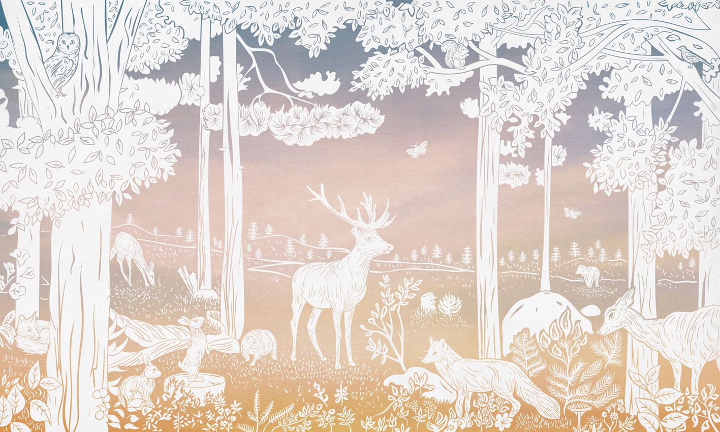 Monochrome Forest - Pink Sky, Kikki Belle