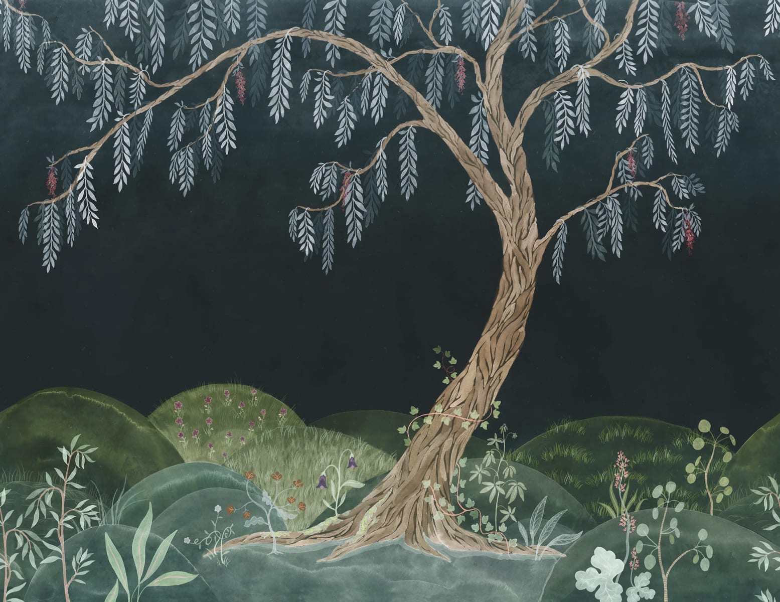Dreamy Tree, Midnight, Rebel Walls
