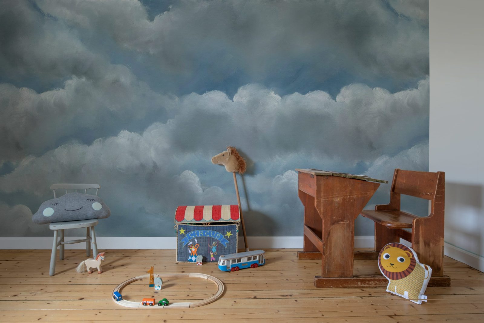 Storm Clouds, Blue, Rebel Walls 3