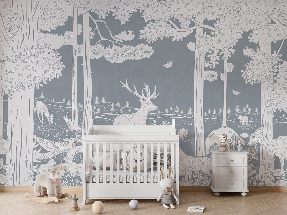 Monochrome Forest - Blue, Kikki Belle 2