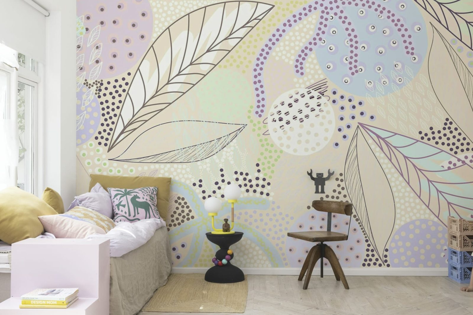 Artsy Leafs, Lilac, Rebel Walls 3