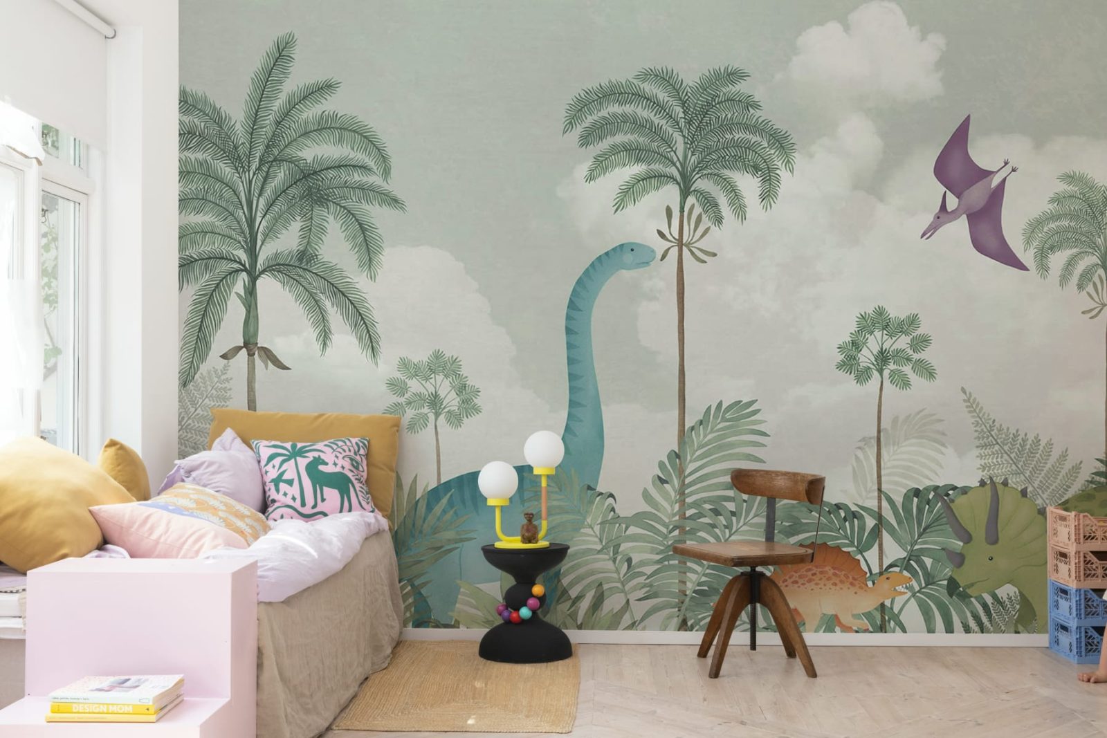 Dinosaur World, Light Green, Rebel Walls 2