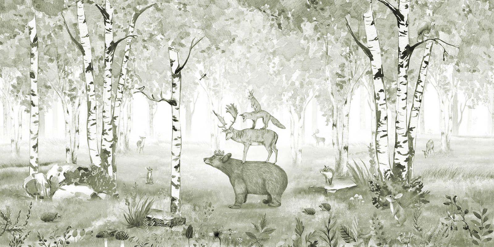 Bear King - Green, Kikki Belle