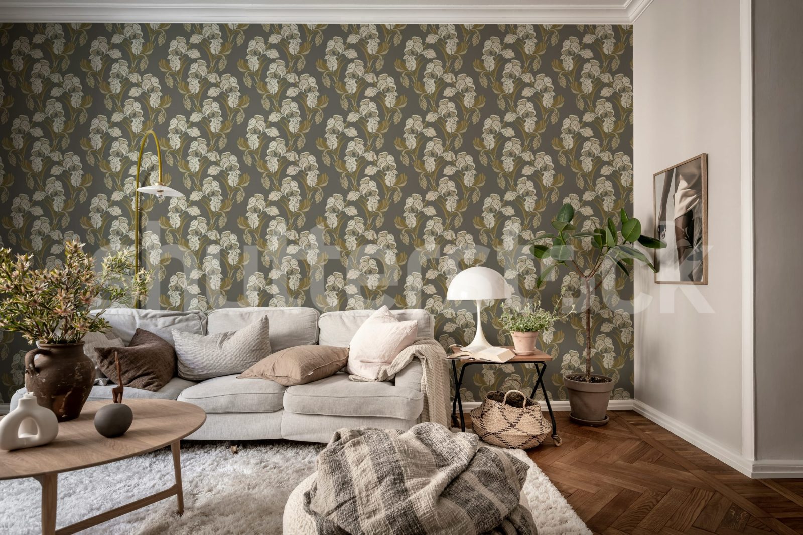 Garland Flora, Brown, Rebel Walls 2