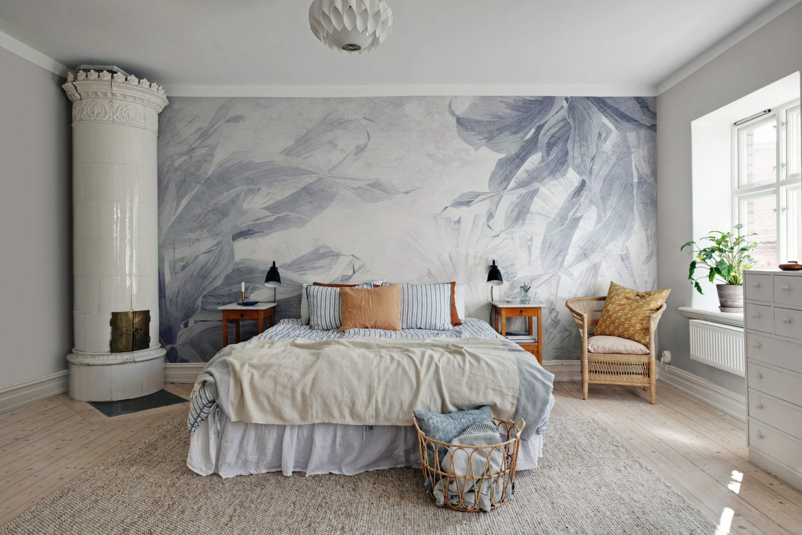 Leafy Dream, Blue, Rebel Walls 3