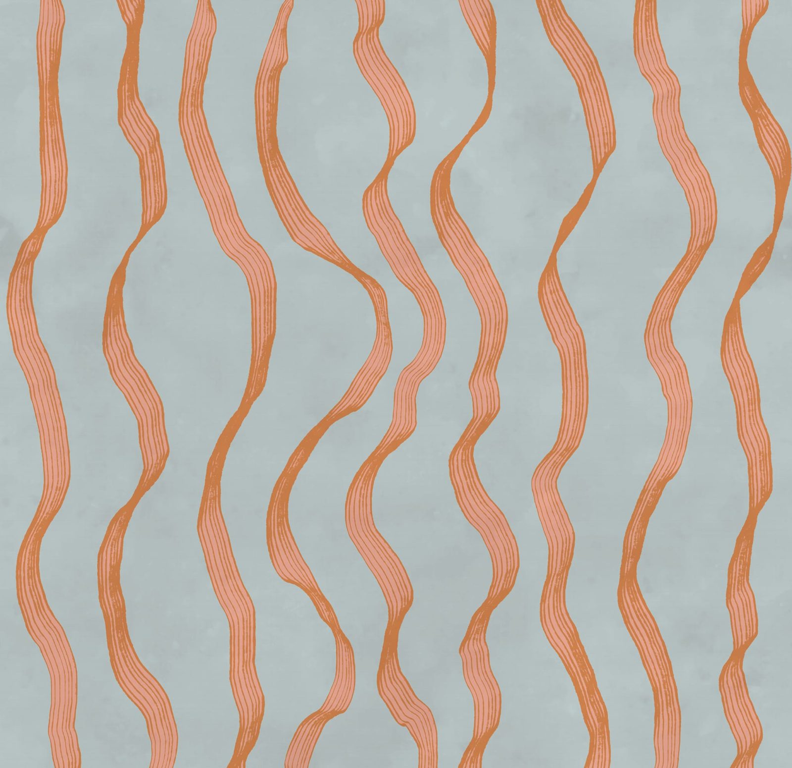 Ribbon Stripe, Blue, Rebel Walls