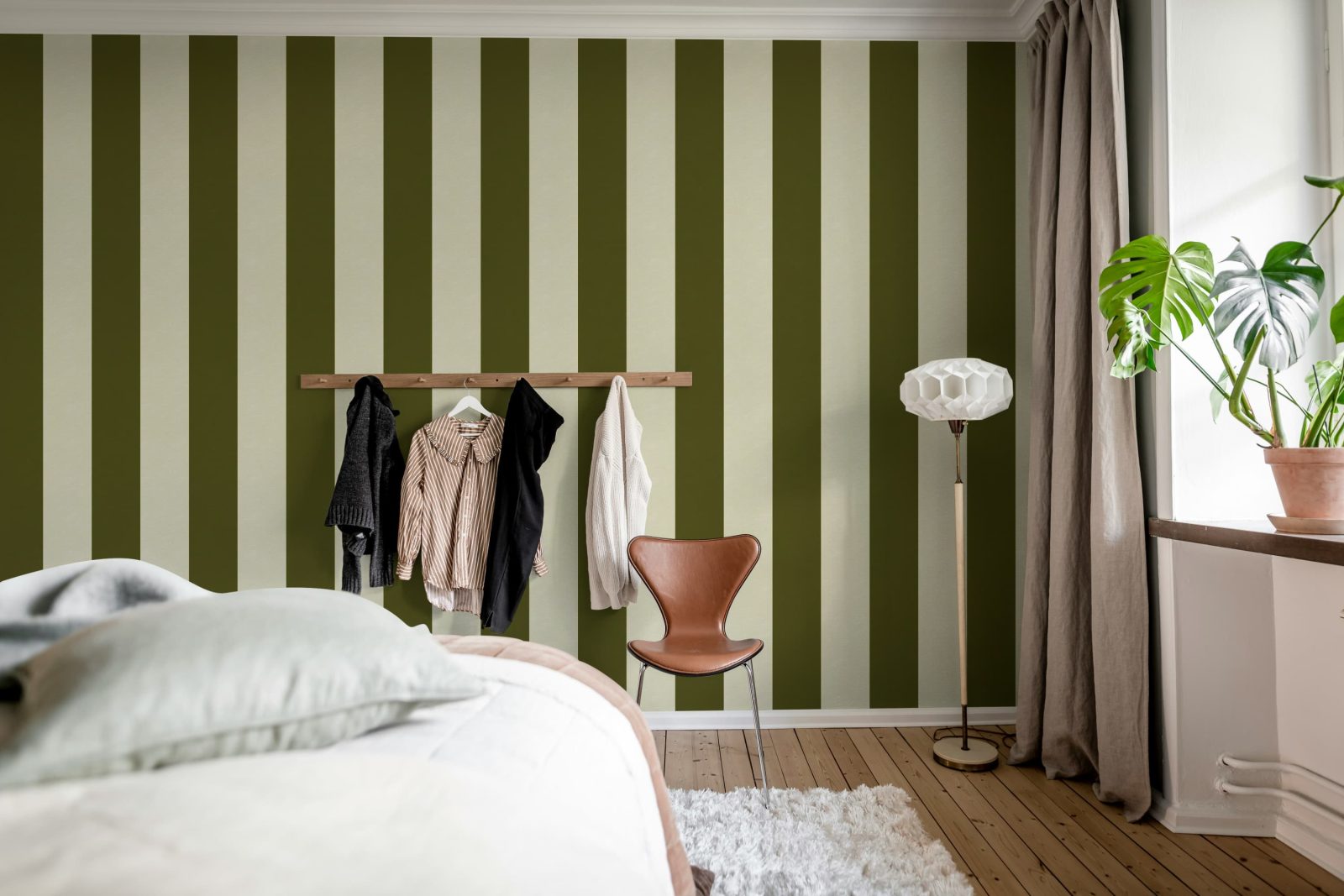 Bold Stripes, Green, Rebel Walls 3