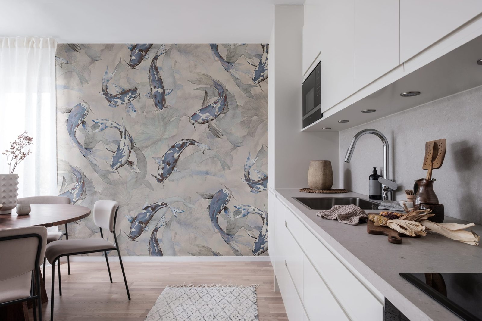 Koi, Blue, Rebel Walls 2