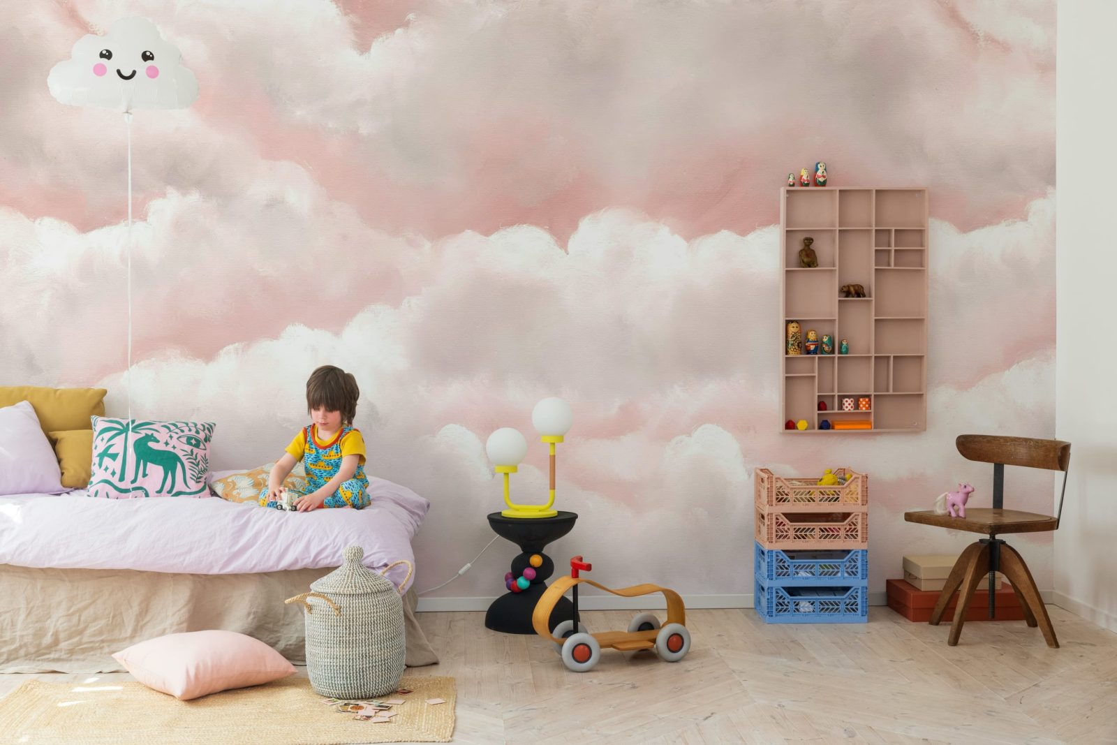Storm Clouds, Pink, Rebel Walls 2