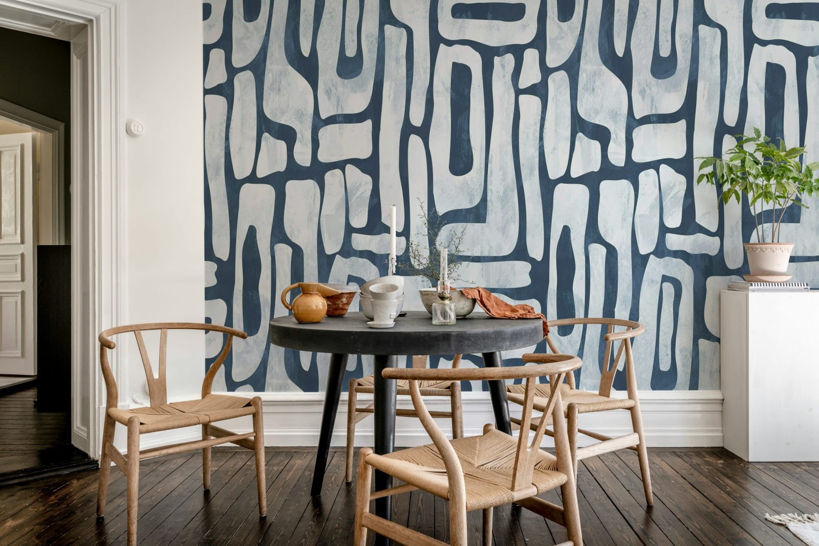 Aesthetic Shapes, Blue, Rebel Walls 2