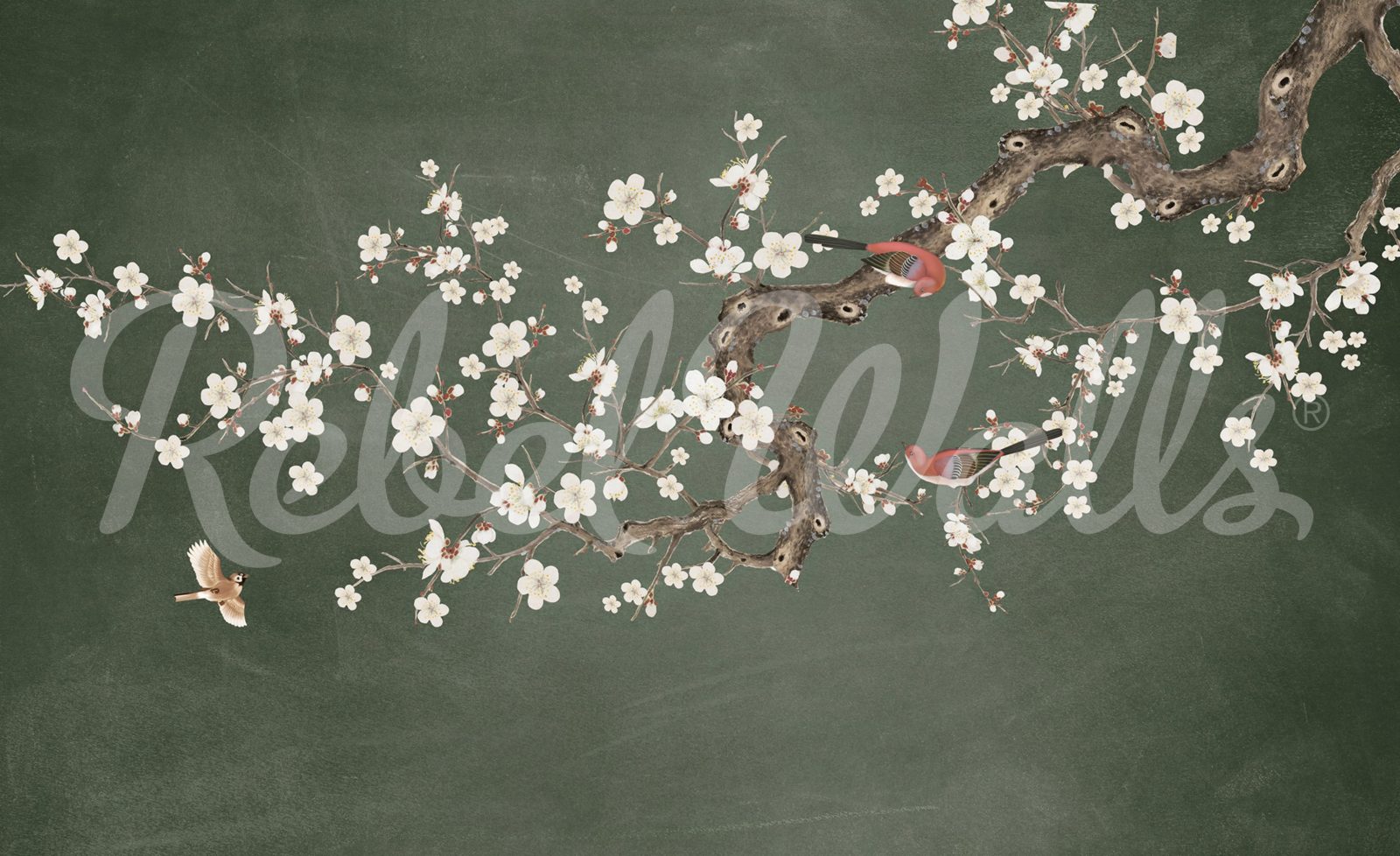 Serene Branches, Green, Rebel Walls