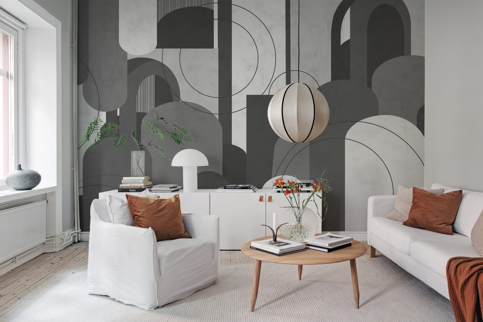 Lovely Arches, Graphite, Rebel Walls 2