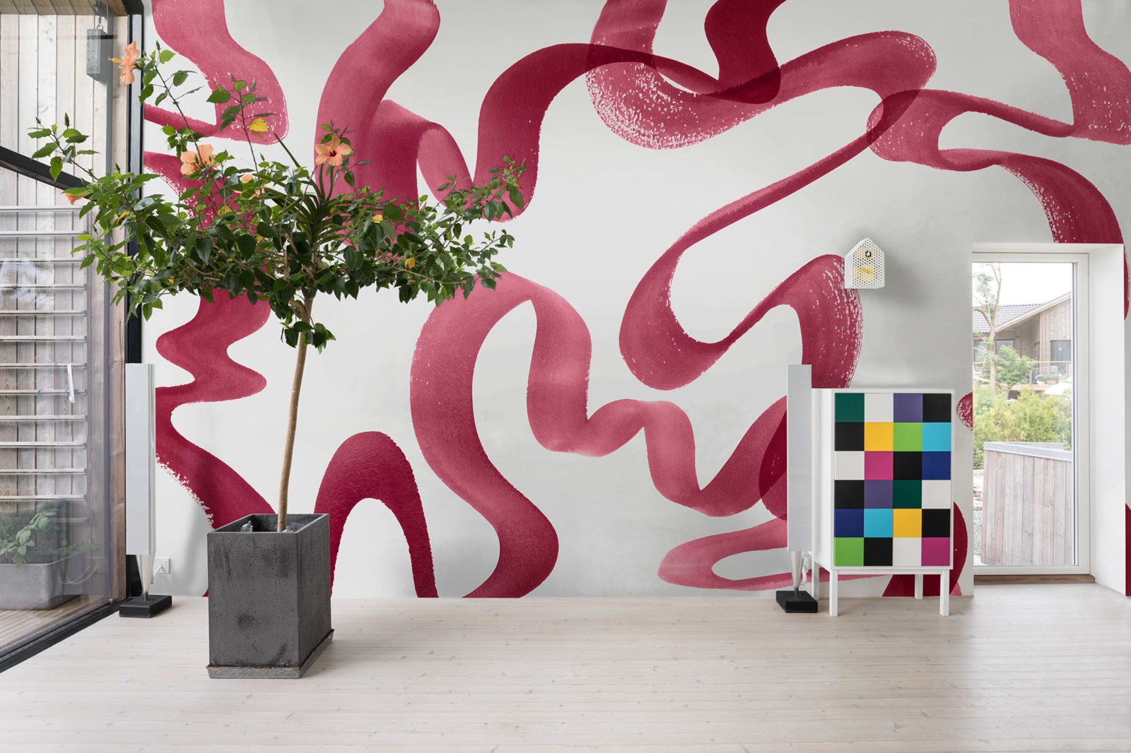 Waves, Magenta, Rebel Walls 3