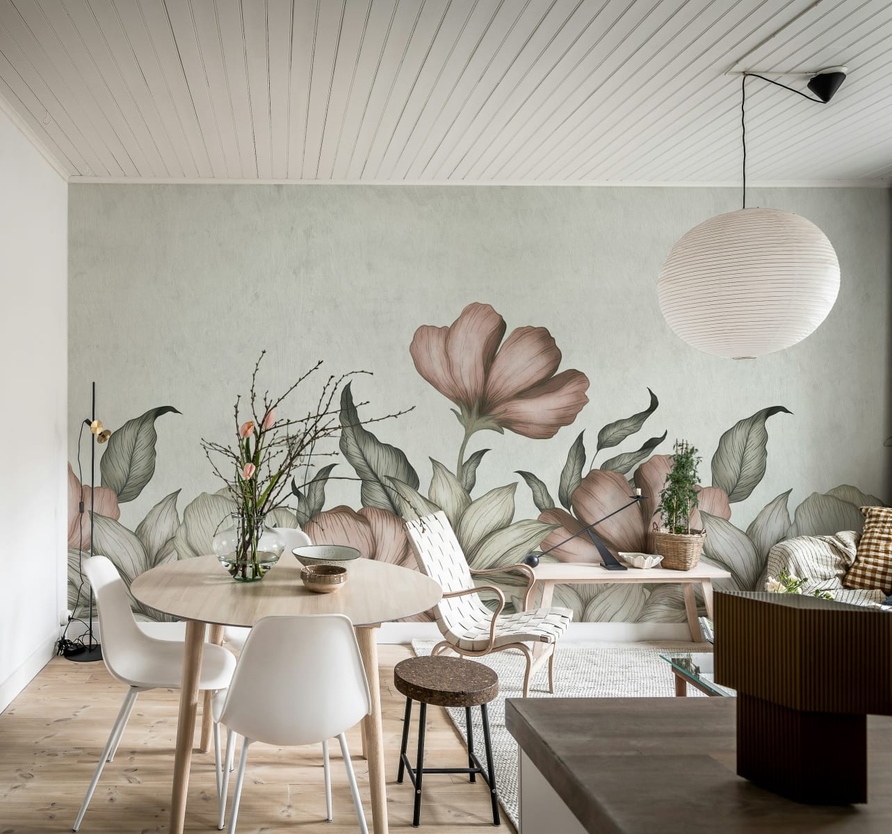 Floral Fantasy, Soft Pink, Rebel Walls 3