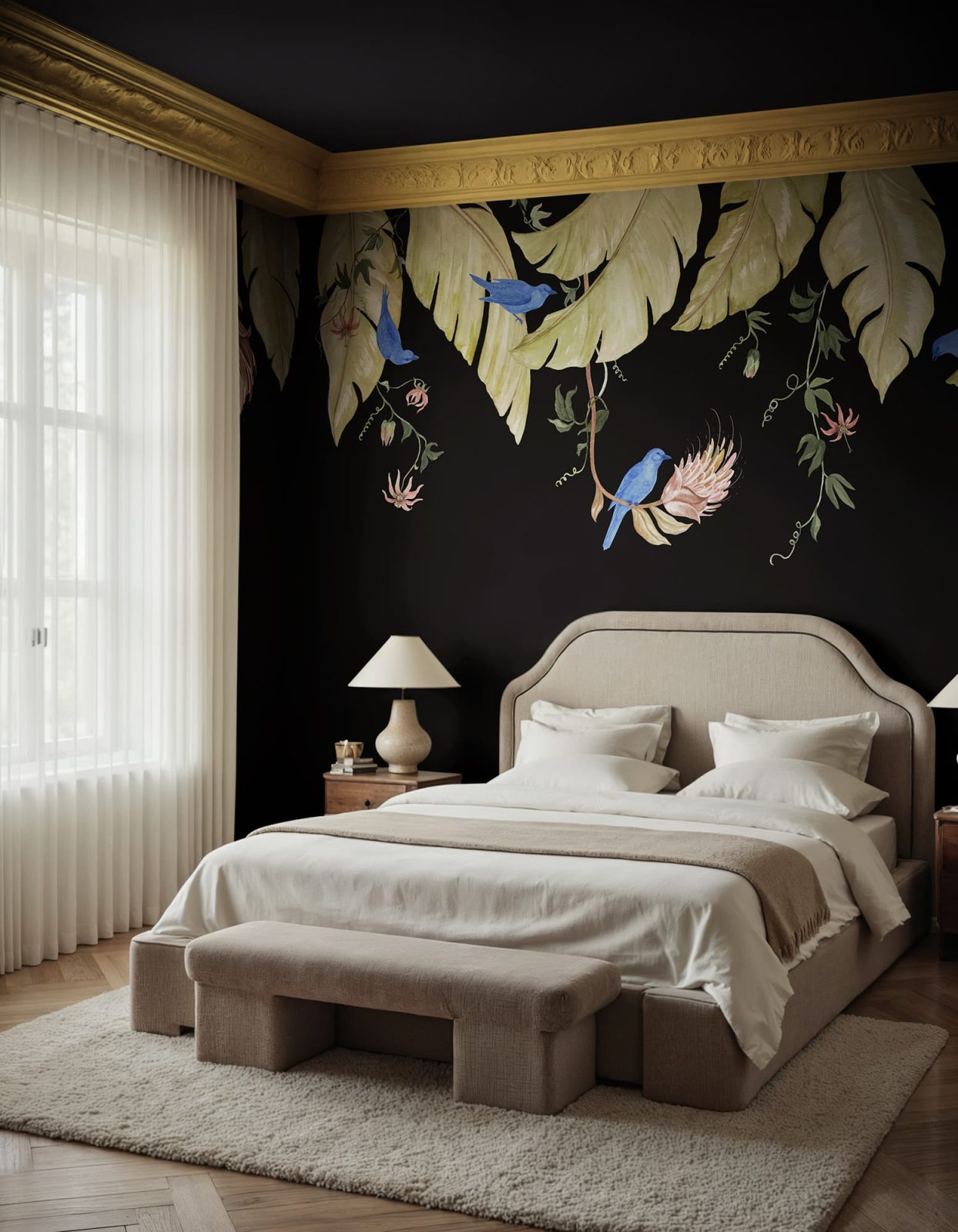 Birds in the Trees, Black, Rebel Walls 3