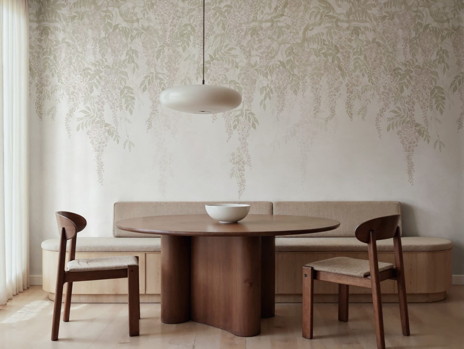 Whispers Wisteria, Beige, Rebel Walls 2