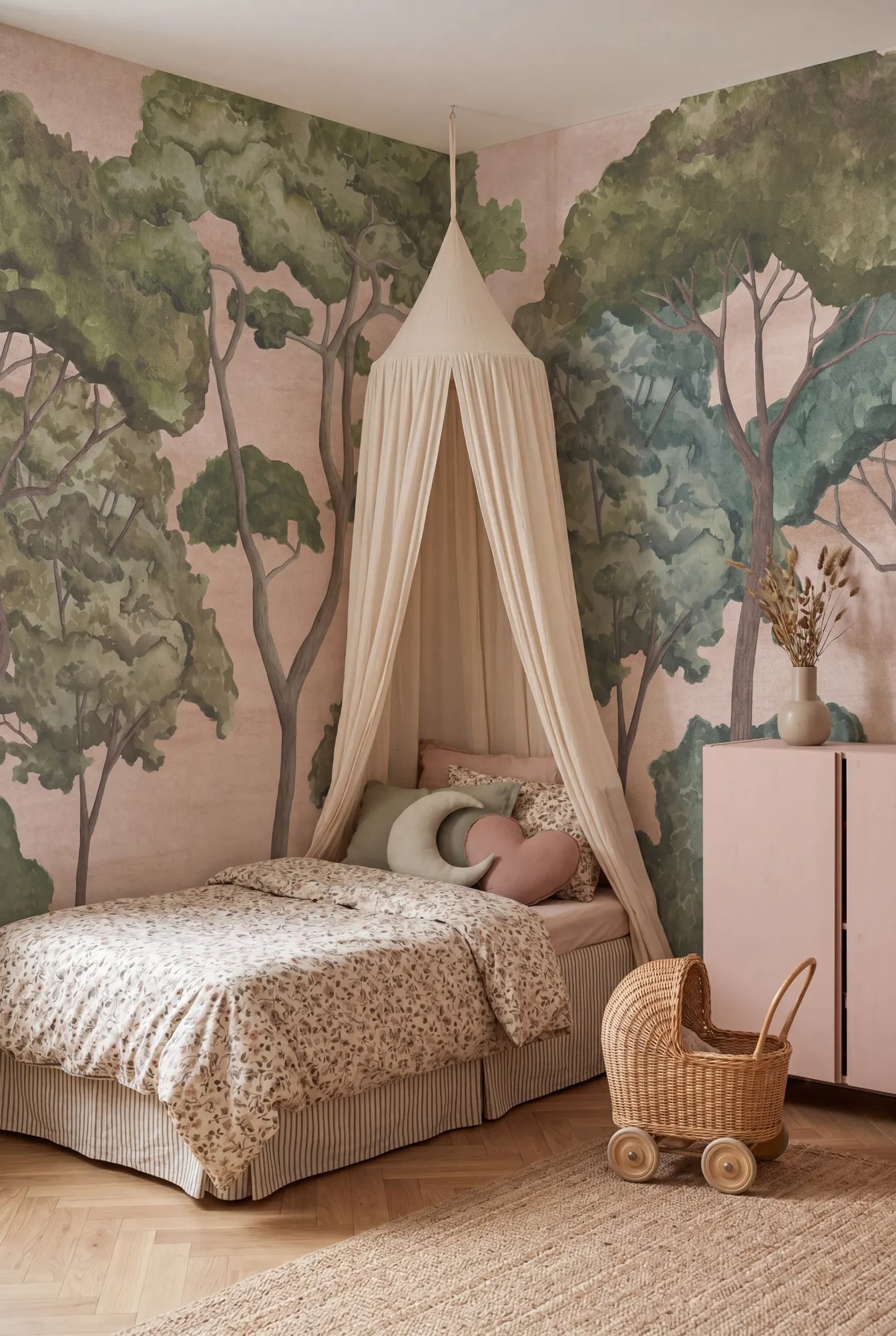 Tree Parade, Pink, Rebel Walls 2