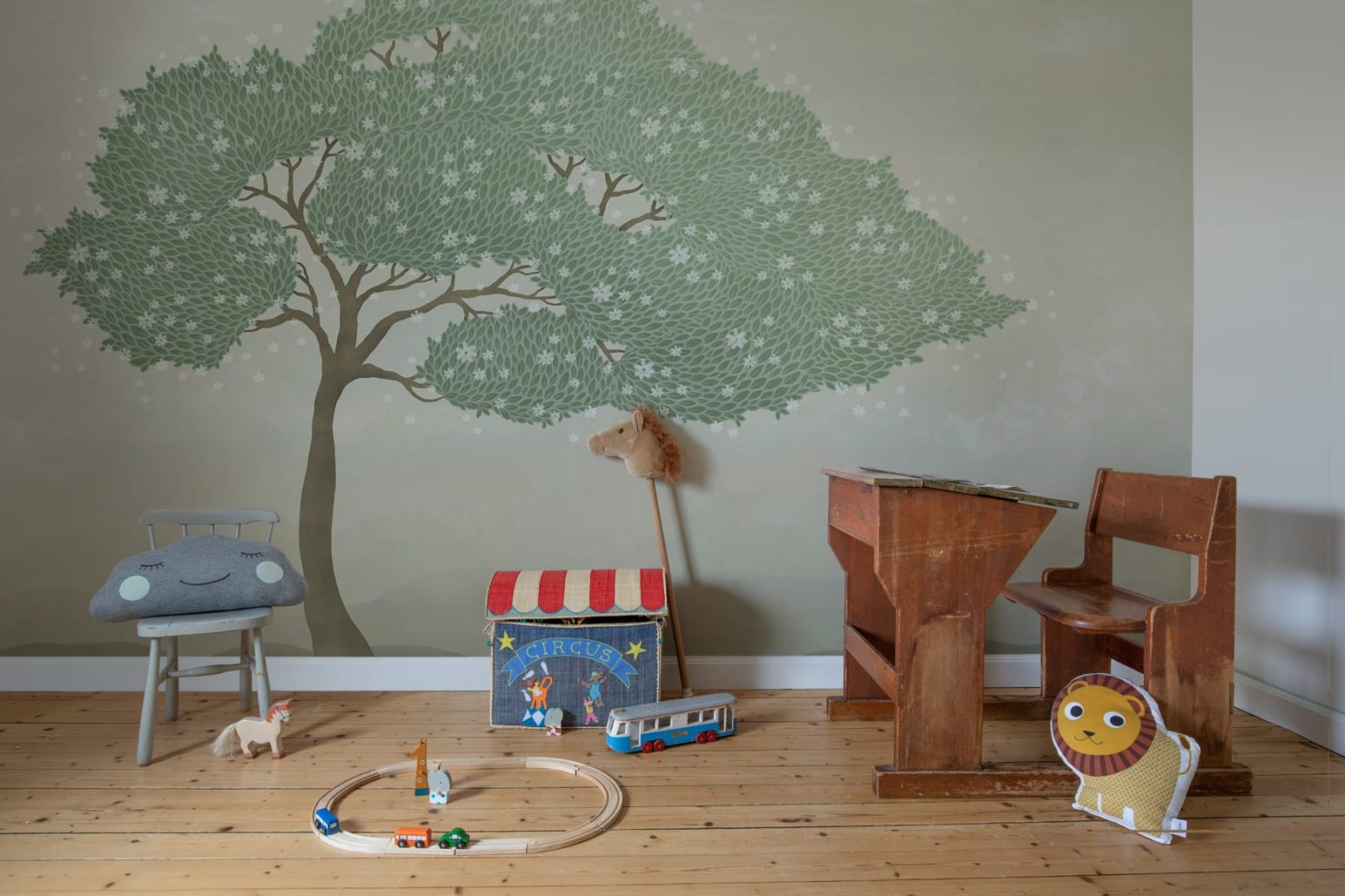 Windy Tree, Light Green, Rebel Walls 2