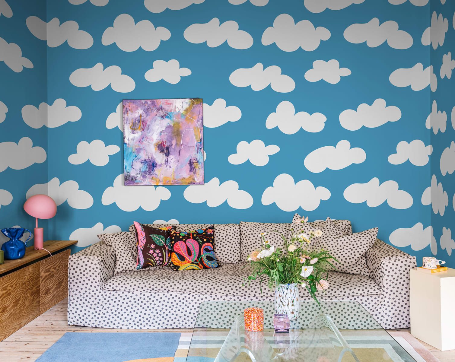 Cloudy, Blue, Rebel Walls 2