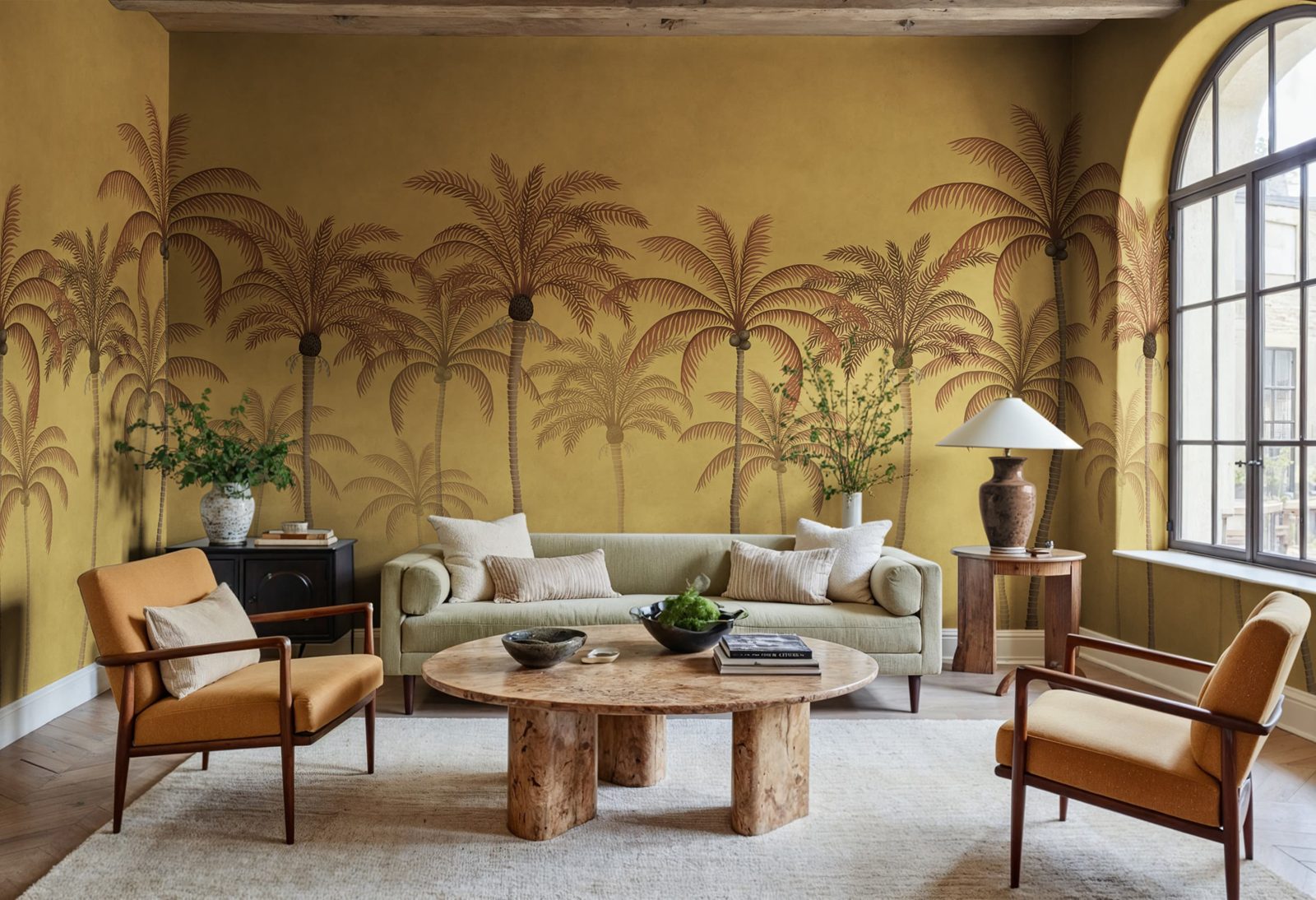 Palm Parade, Yellow, Rebel Walls 3