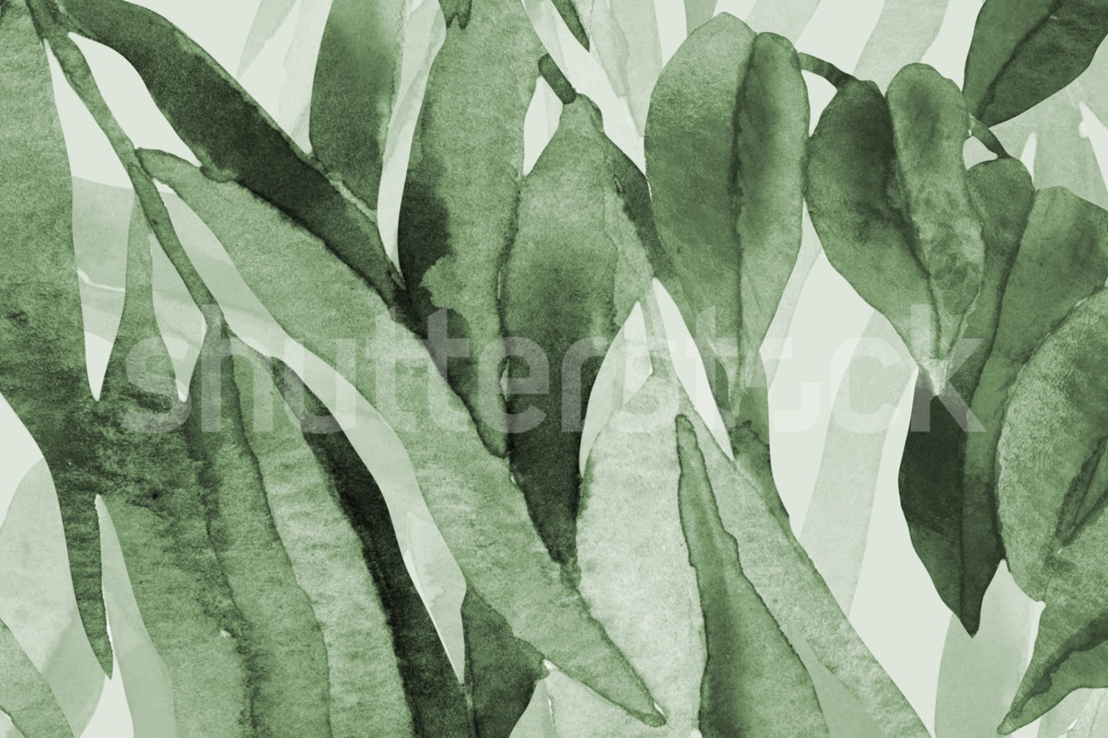 Hanging Branches, Solid Green, Rebel Walls 4