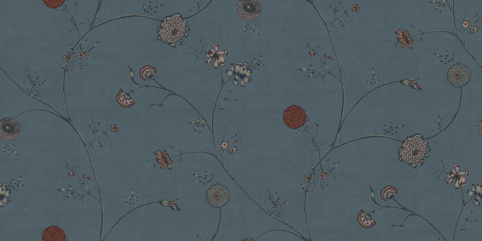 Grand Flower Thread, Blue, Rebel Walls