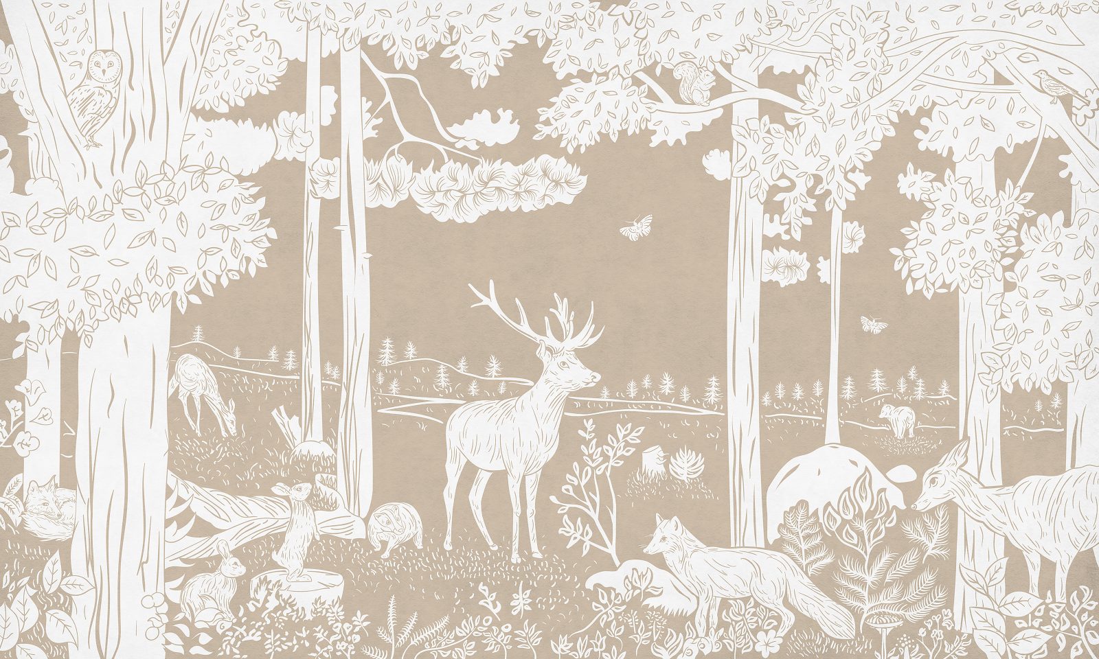 Monochrome Forest - Brown, Kikki Belle