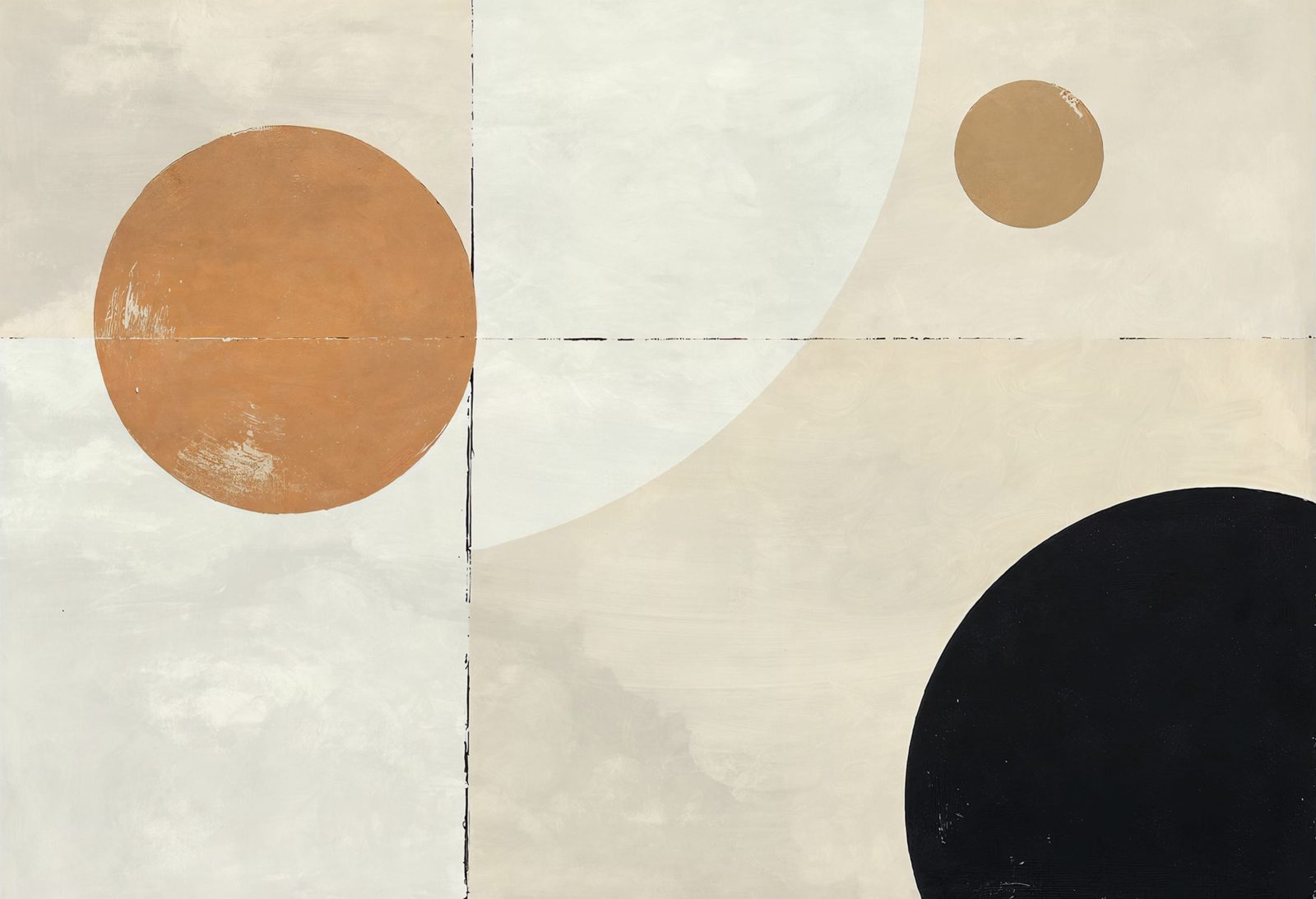 Blocks and Circles, Beige, Rebel Walls