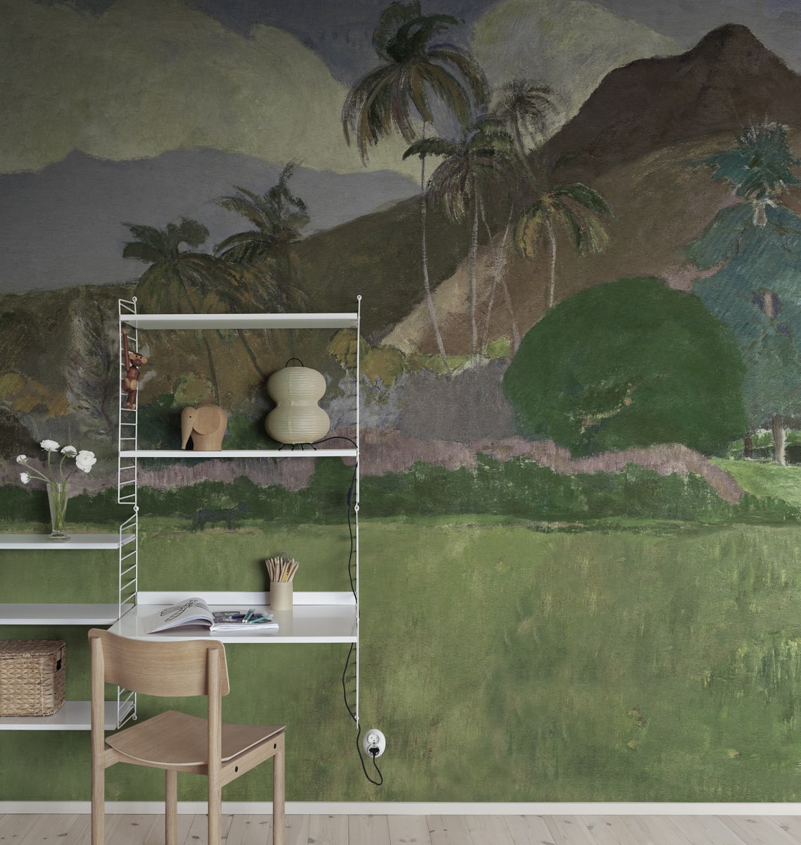 Tahitian Landscape, Green, Rebel Walls 3