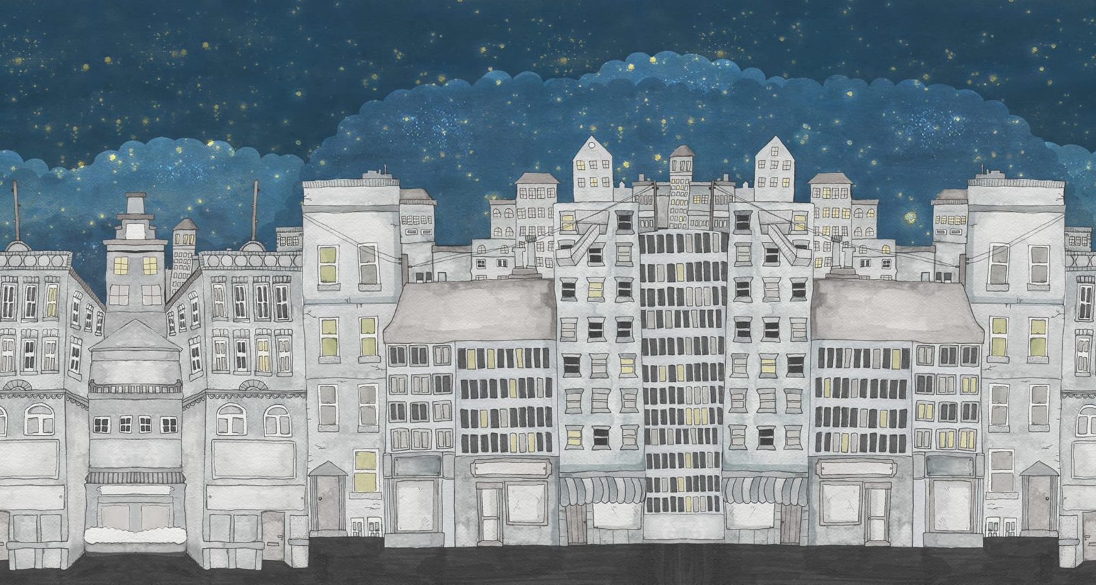 Funny Houses, Dark Blue, Rebel Walls