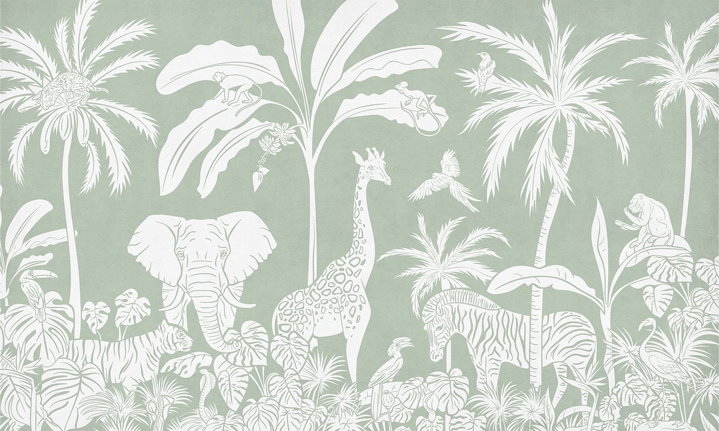 Monochrome Jungle - Green, Kikki Belle
